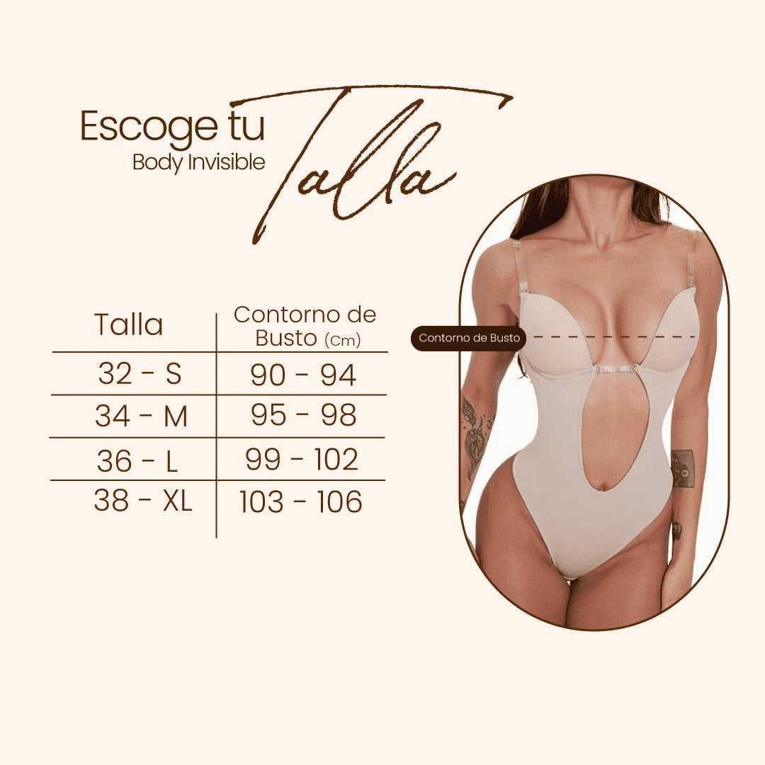 NudeFit™️  Body Invisible para Escotes Perfectos