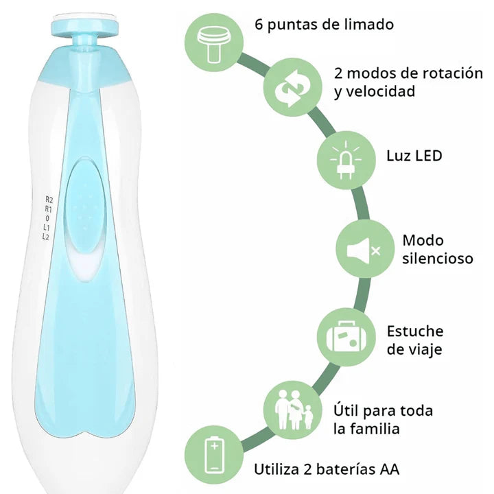 BabyCare - Corta Uñas Eléctrico Para  Bebé